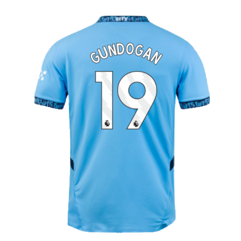 2024-2025 Man City Home Authentic Shirt (Gundogan 19)