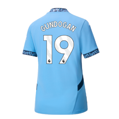 2024-2025 Man City Home Shirt (Womens) (Gundogan 19)