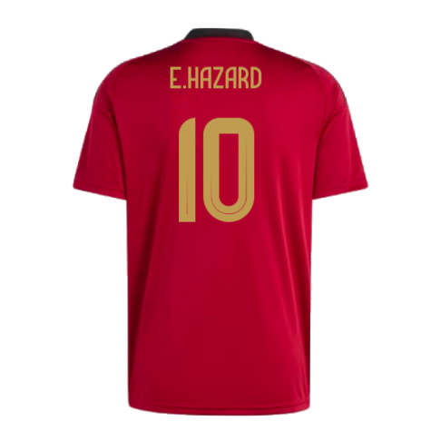 2024-2025 Belgium Home Fan Shirt (E.Hazard 10)