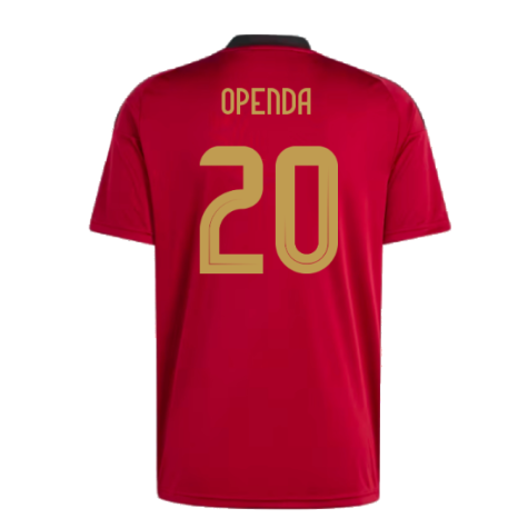 2024-2025 Belgium Home Fan Shirt (Openda 20)