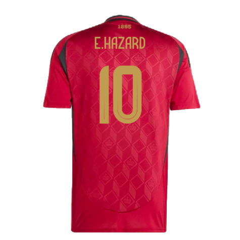 2024-2025 Belgium Home Fan Shirt (Kids) (E.Hazard 10)