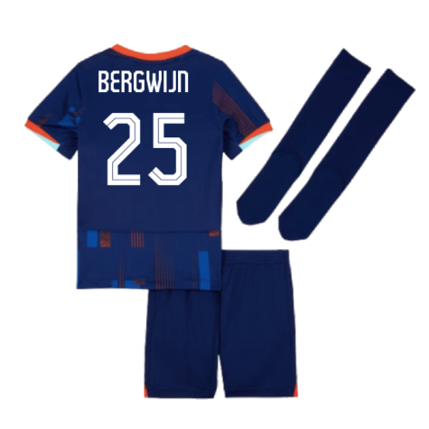 2024-2025 Netherlands Away Mini Kit (Bergwijn 25)