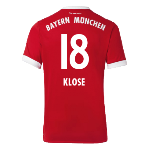 Bayern Munich 2017-18 Home Shirt ((Excellent) L) (Klose 18)