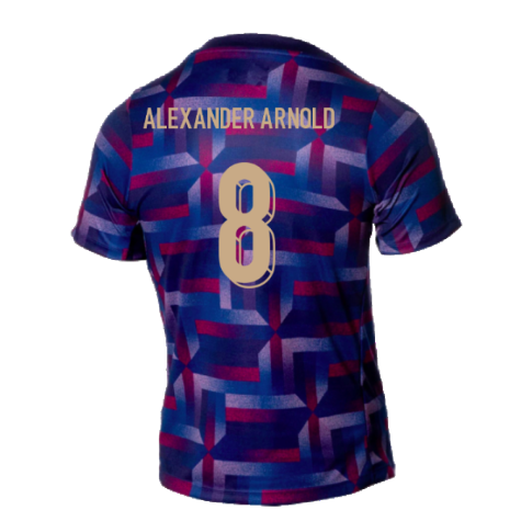 2024-2025 England Academy Pro Pre-Match Shirt (Purple Ink) (Alexander Arnold 8)