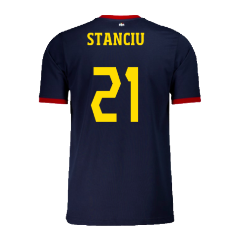 2024-2025 Romania Presentation S/S T-shirt (Navy) (Stanciu 21)