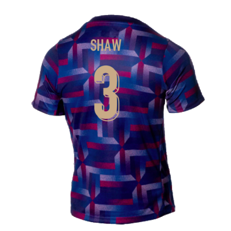2024-2025 England Academy Pro Pre-Match Shirt (Purple Ink) (Shaw 3)