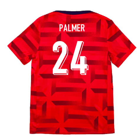 2024-2025 England Academy Pro Pre-Match Top (Siren Red) - Kids (Palmer 24)