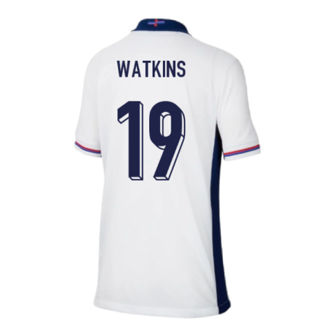 2024-2025 England Home Shirt (Kids) (Watkins 19)