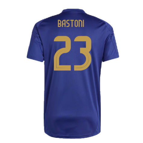 2024-2025 Italy Training Jersey (Navy) (BASTONI 23)