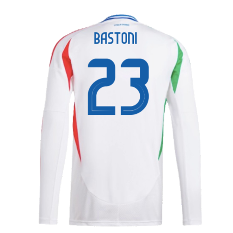 2024-2025 Italy Long Sleeve Away Shirt (BASTONI 23)