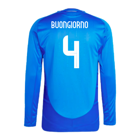 2024-2025 Italy Authentic Long Sleeve Home Shirt (BUONGIORNO 4)