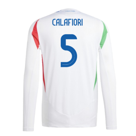 2024-2025 Italy Authentic Long Sleeve Away Shirt (CALAFIORI 5)