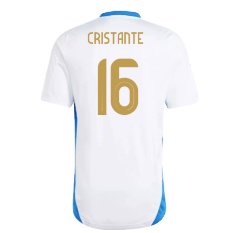 2024-2025 Italy Training Tee (White) (CRISTANTE 16)