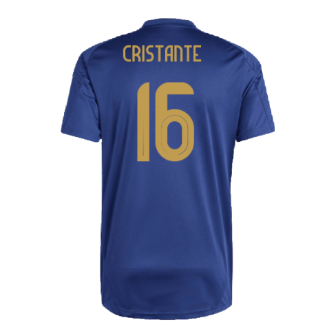 2024-2025 Italy Training Tee (Navy) (CRISTANTE 16)