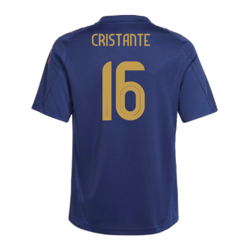 2024-2025 Italy Training Jersey (Navy) - Kids (CRISTANTE 16)