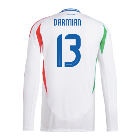 2024-2025 Italy Long Sleeve Away Shirt (DARMIAN 13)