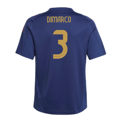 2024-2025 Italy Training Jersey (Navy) - Kids (DIMARCO 3)