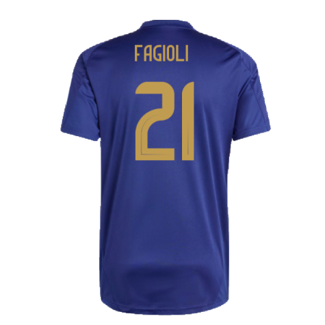 2024-2025 Italy Training Jersey (Navy) (FAGIOLI 21)