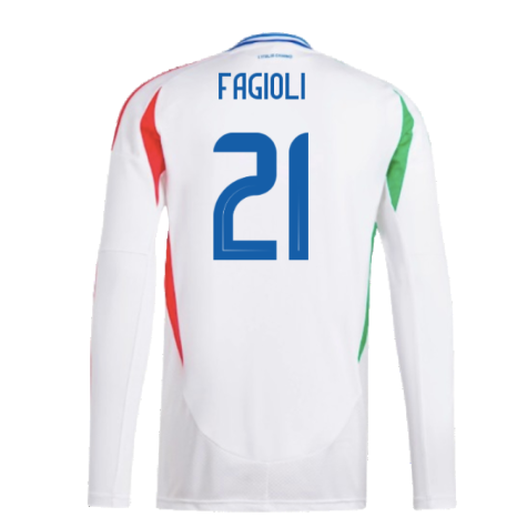 2024-2025 Italy Long Sleeve Away Shirt (FAGIOLI 21)