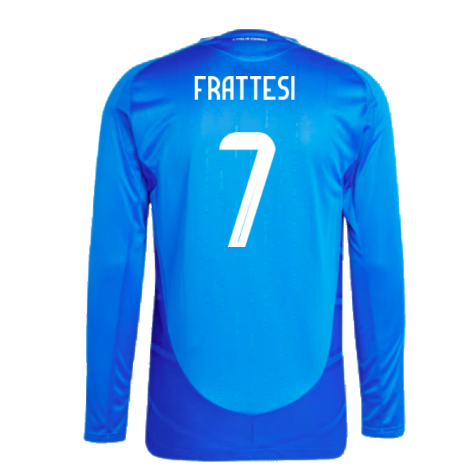 2024-2025 Italy Authentic Long Sleeve Home Shirt (FRATTESI 7)