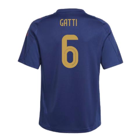 2024-2025 Italy Training Jersey (Navy) - Kids (GATTI 6)