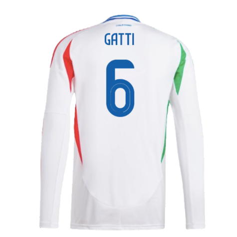 2024-2025 Italy Long Sleeve Away Shirt (GATTI 6)