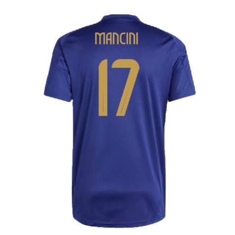 2024-2025 Italy Training Jersey (Navy) (MANCINI 17)