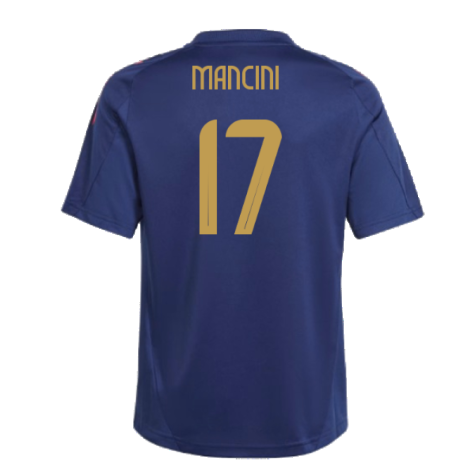 2024-2025 Italy Training Jersey (Navy) - Kids (MANCINI 17)