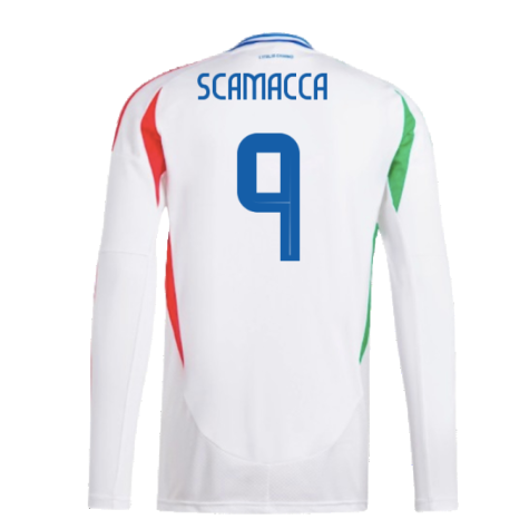 2024-2025 Italy Long Sleeve Away Shirt (SCAMACCA 9)