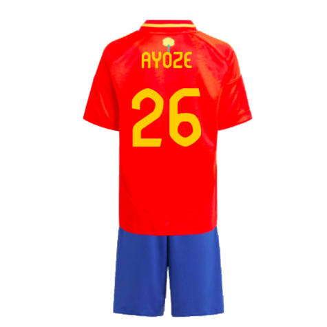 2024-2025 Spain Home Mini Kit (Ayoze 26)