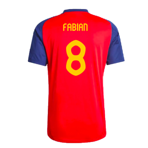 2024-2025 Spain Training Jersey (Red) (Fabian 8)