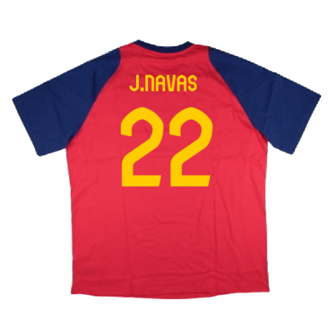 2024-2025 Spain Training Tee (Red) (J.Navas 22)