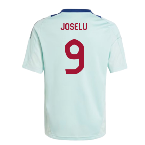 2024-2025 Spain Training Jersey (Turquoise) - Kids (Joselu 9)