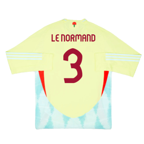 2024-2025 Spain Authentic Long Sleeve Away Shirt (Le Normand 3)