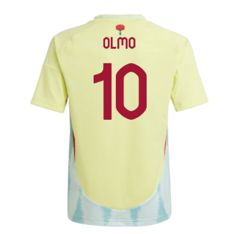 2024-2025 Spain Away Shirt (Kids) (Olmo 10)