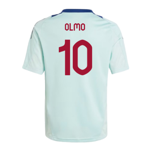 2024-2025 Spain Training Jersey (Turquoise) - Kids (Olmo 10)