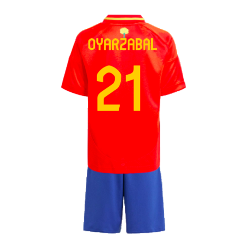 2024-2025 Spain Home Mini Kit (Oyarzabal 21)