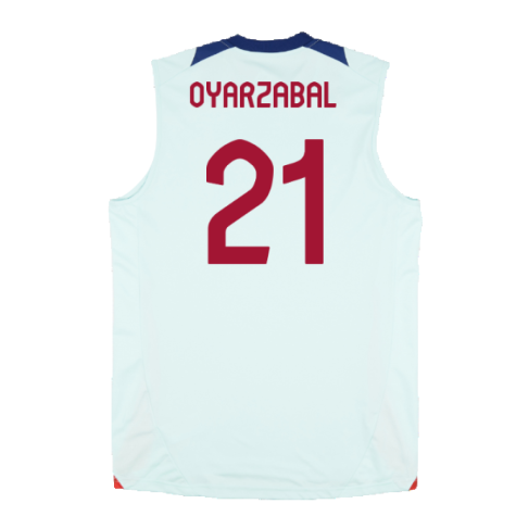 2024-2025 Spain Sleeveless Jersey (Mint) (Oyarzabal 21)