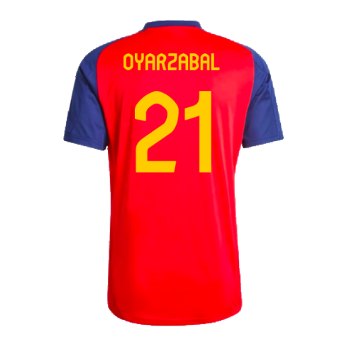 2024-2025 Spain Training Jersey (Red) (Oyarzabal 21)