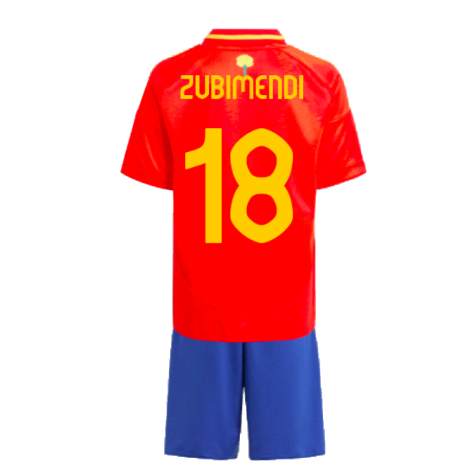 2024-2025 Spain Home Mini Kit (Zubimendi 18)