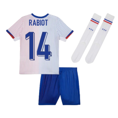 2024-2025 France Away Little Boys Mini Kit (Rabiot 14)