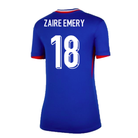 2024-2025 France Home Shirt (Womens) (Zaire Emery 18)