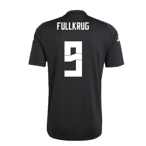 2024-2025 Germany Pre-Match Shirt (Black) (Fullkrug 9)