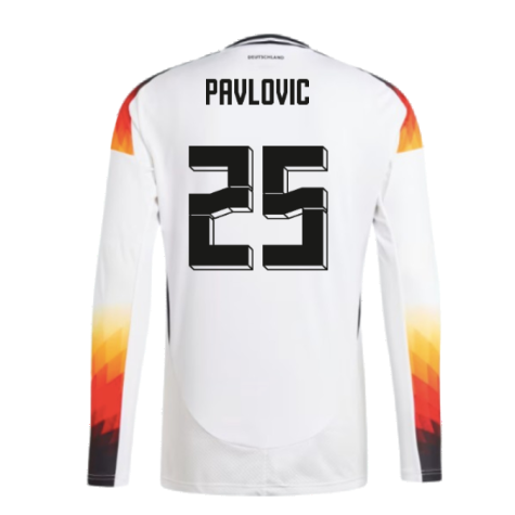 2024-2025 Germany Long Sleeve Home Shirt (Pavlovic 25)