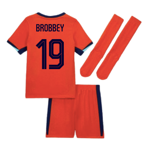 2024-2025 Netherlands Home Mini Kit (Brobbey 19)