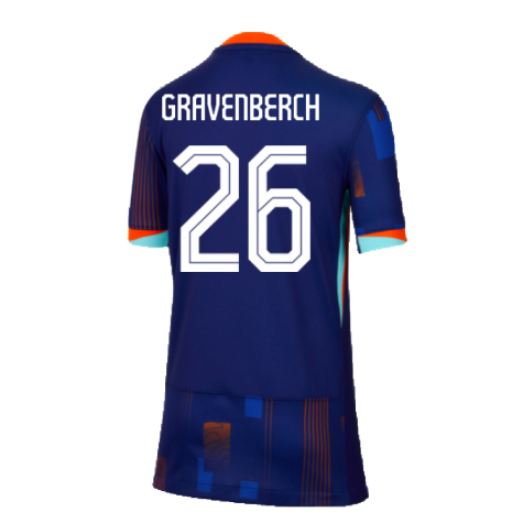 2024-2025 Netherlands Away Shirt (Kids) (Gravenberch 26)