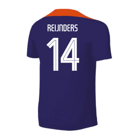 2024-2025 Netherlands Strike Training Shirt (Blue) - Kids (Reijnders 14)