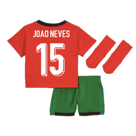 2024-2025 Portugal Home Baby Kit (Joao Neves 15)