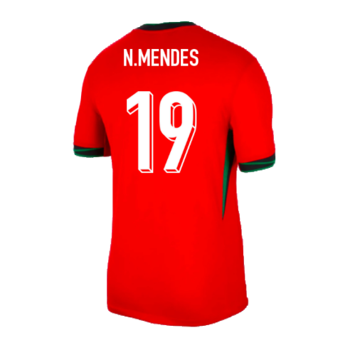 2024-2025 Portugal Home Shirt (N.Mendes 19)