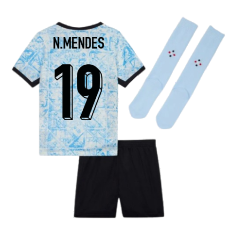 2024-2025 Portugal Away Mini Kit (N.Mendes 19)